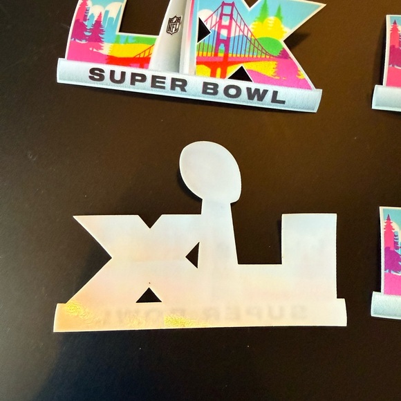 6 Pack Super Bowl LX Printed Patch Seahawks/patriots San Francisco 2/8/2026 - Picture 6 of 8